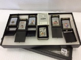 Collection of 6 Collectible Zippo Beer Adv.