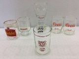 Lot of 6 Beer Glasses Including Coors, Hamms,