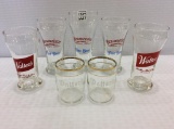 Lot of 7 Various Beer Glasses-Walter's Beer