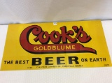 Adv. Sign-Cook's Beer Evansville, IN