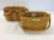 Lot of 2 Sm. Longaberger Baskets w/ Protectors