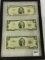 Lot of 3 Paper Currency Notes Including 2-Two