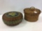 Lot of 2 Vintage Sewing Baskets