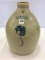 2 Gal Salt Glaze Stoneware Jug w/ Cobalt