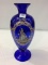 Moser Tall Cobalt Blue Vase w/