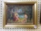 Sm. Framed  French Painting-Women & Child