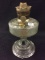 Aladdin Clear Glass Pedestal Kerosene Lamp