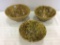 Lot of 3 Spatterware Crock Bowls