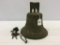 Heavy Iron Bell (9 Inches Tall & 8 1/4 Inches