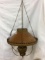 Electrified Vintage Hanging Brass Lamp
