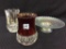 Lot of 3 Including Glass Spooner,