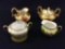 2 Pair of Hand Painted Creamer/Sugar Sets