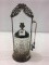 Silver Pickle Caster w/ Tongs w/ Glass Jar