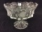 Fostoria Crystal Coin Glass Pedestal Fruit Bowl