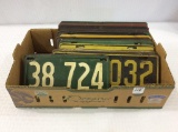 Group of Approx. 32 Old License Plates