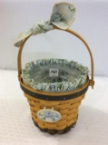 Longaberger Daisy Basket w/ Liner, Protector & Tie