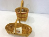 Lot of 2 Longaberger Baskets Including