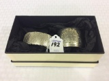 Lot of 2 Silver Costume Jewelry Bracelets-
