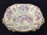 Germany Hand Painted Rose Design Bowl