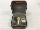 Ladies Gruen Wristwatch w/ 10 Diamonds