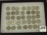 Collection of 35 Mercury/Liberty Dimes-