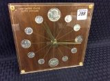 Last United States Silver Coinage Clock-