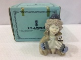 Lladro Clown Playing Accordion Figurine