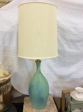 Lg. Van Briggle Turquoise Blue 20 Inch Lamp