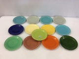 Lot of 13 Fiesta Salad or Luncheon Plates
