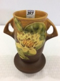Roseville Water Lily 2 Handled Vase
