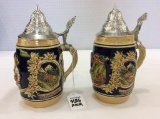 Pair of Sm. Germany Steins