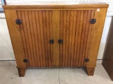 Very Nice Primitive Two Door Wainscot