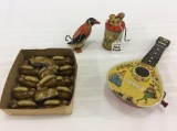 Group of Toys Including Sm. Clucking Hen,