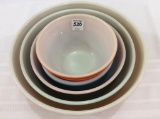 Group of 5 Pyrex Nesting Bowls Including