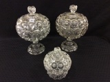 Lot of 3 Vintage Glass Pieces Including