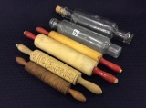 Lot of 6 Various Rolling Pins Including