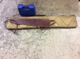 Lot of 3 Including Leather Gun Scabbard, Soft