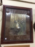 Lg. Framed Deer Print