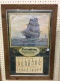 Framed Adv. Columbian Manila Rope & Commercal