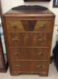 Art Deco 4 Drawer Chest of Drawers