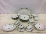 Set of Rose Chintz China by Meito Japan