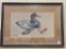 Framed Duck Print by CE Phelps