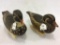 Lot of 2 Drake Wood Duck Decoys From TJ's Rig