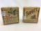 Lot of 2 Vintage Adv. Two Piece EMPTY Cardboard