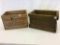 Lot of 2 Wood Winchester Ammo Boxes