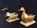 Pair of Jim Slacks Miniature Mallards (1/3 Size)