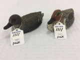 Pair of Miniature Hollow Decoys