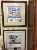 Lot of 2 Framed Bart Kassabaum Numbered Duck