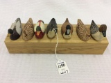 Group of 7 Miniature Decoys Including 3 Marty