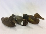 Lot of 3 Factory Duck Decoys